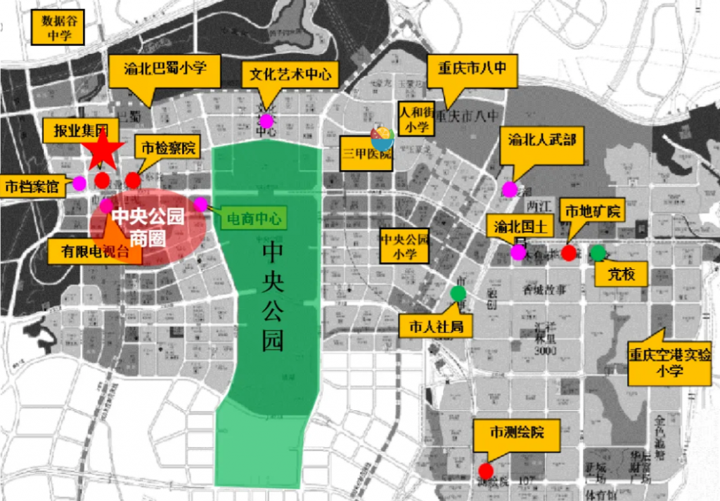 中央公园规划图